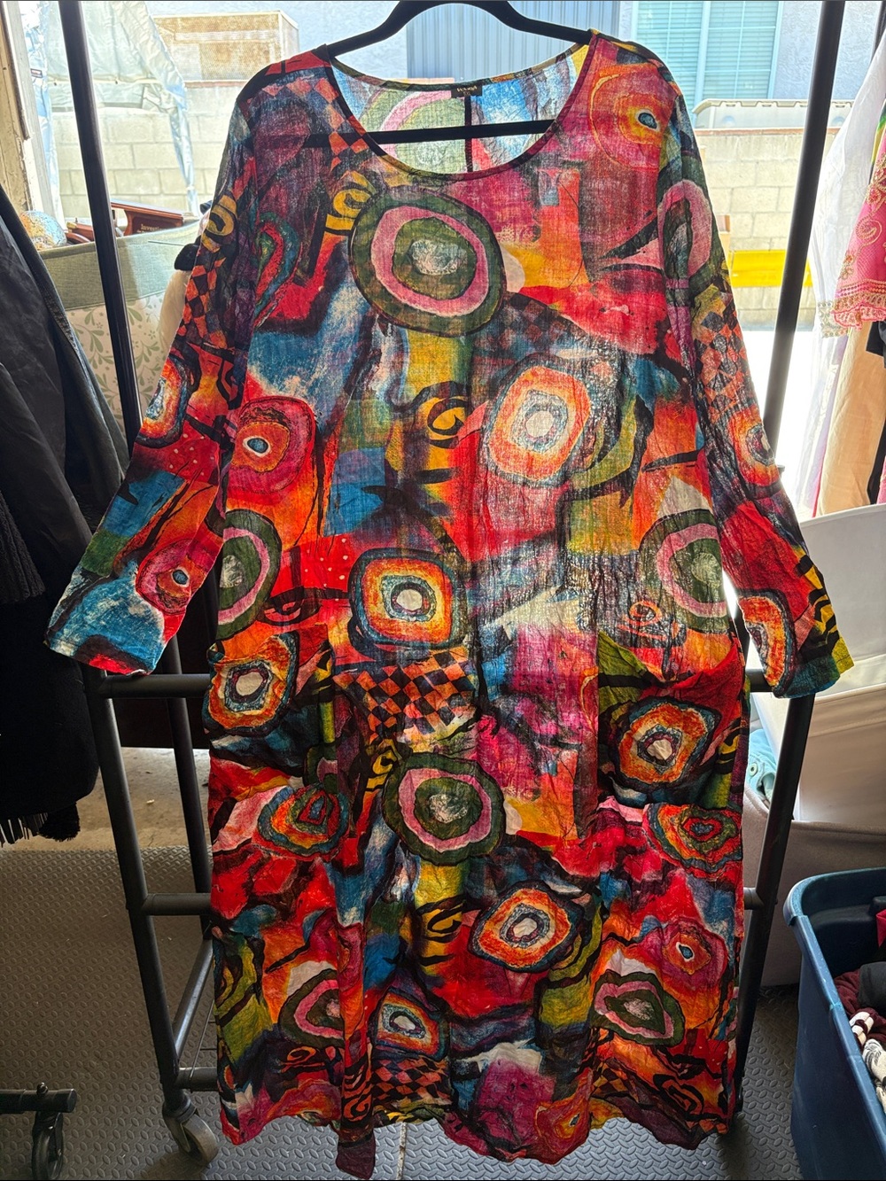 Vonda Cotton Blend Maxi Dress 5X
